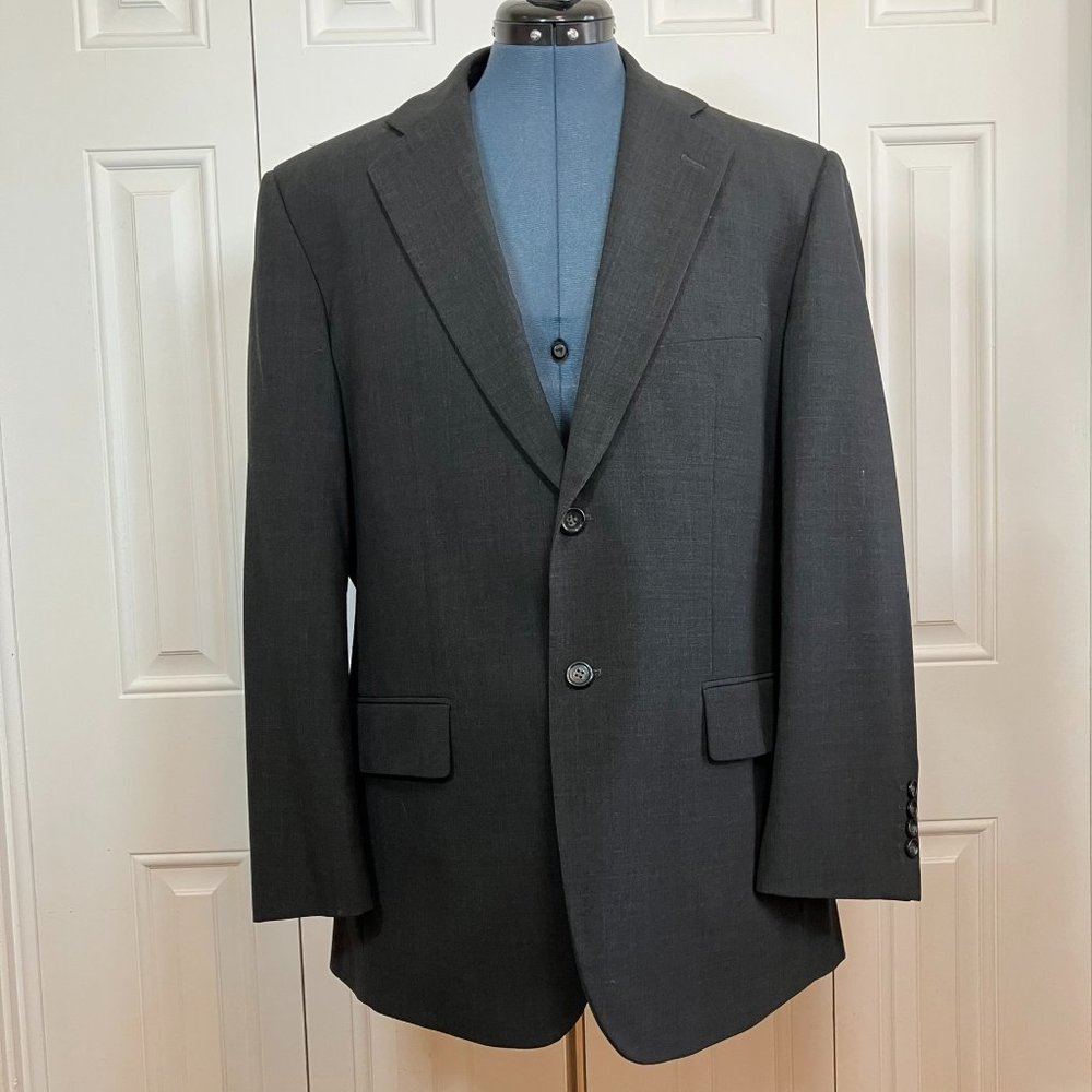 Men's Massimo Genni Dark Grey Wool Blazer Size 40S